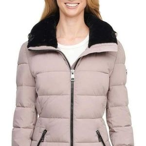 ANDREW MARC WOMEN'S HOODED QUILTED PUFFER COAT JACKET(FIG MAUVE, MEDIUM)NWT